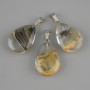 Pendant Drop (clear resin) 25x18x35mm+