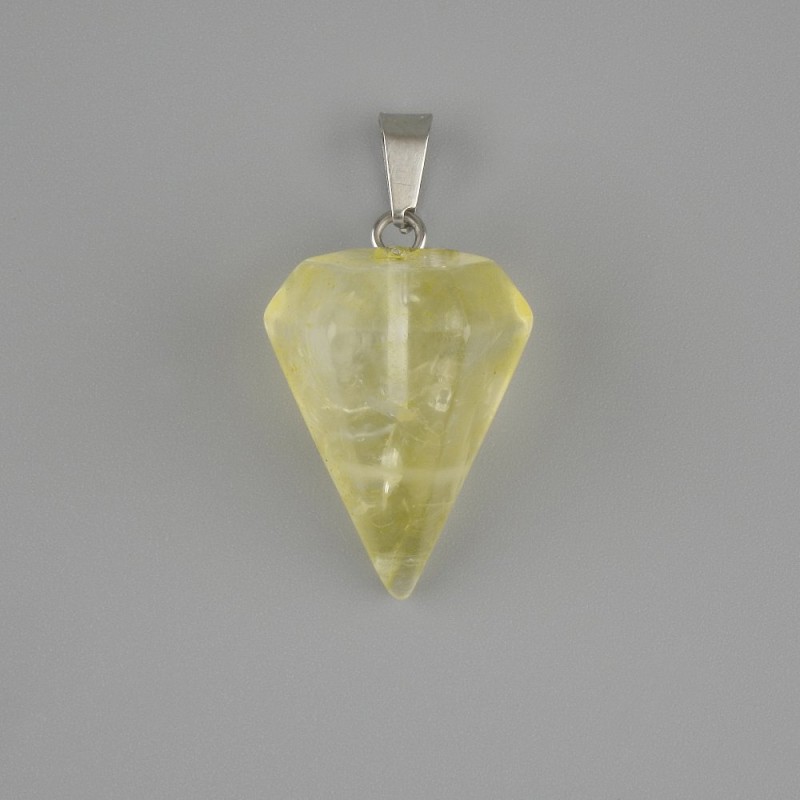 Pendant Pendulum Toned Glass 21x14x30mm+