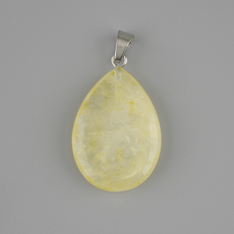 Drop Pendant of Tinted Glass 18x26x34mm+