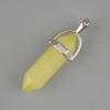 Toned Glass Hexagon Crystal Pendant 30x8x41mm+