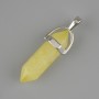 Toned Glass Hexagon Crystal Pendant 30x8x41mm+