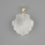 Pendant Shell Mountain Crystal 22×22×mm+-, length 30mm+-