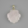 Shell Pendant Rose Quartz 22×22 mm, length 30 mm
