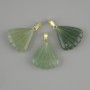 Shell Pendant Nephrite 20×20 mm, length 28 mm
