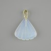 Shell Pendant Moonstone Opalite 20×20×mm+-, length 28mm+-
