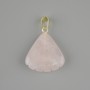 Shell Pendant Rose Quartz 20×20 mm ±, length 28 mm ±