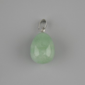 Drop Pendant in Nephrite 18×13mm+-, length 26mm+