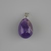 Teardrop Pendant Amethyst 18x13mm+-, length about 26mm+