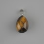 Drop Pendant Tiger's Eye 18×13mm ±, length 26mm ±