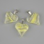 Heart Pendant (clear resin) 20×20×28mm+