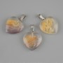 Pendant Heart (clear resin) 21x21x30mm+