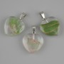 Pendant Heart (clear resin) 21x21x30mm+