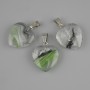Heart Pendant (clear resin) 21x21x30mm+