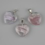Pendant Heart (clear resin) 20x21x30mm+