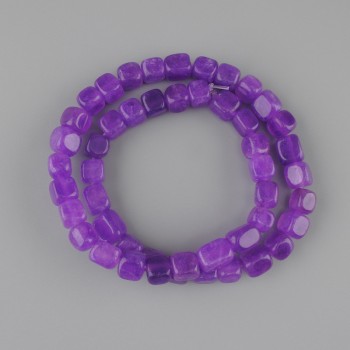 Sugilite Beads Cube 6.5-7.5mm on Thread, 38cm+- length