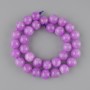 Lavender Amethyst Beads Smooth Round 12mm +-, on Thread length 38cm+-