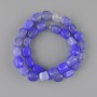 Agate Beads Brick Shape 11-14, 5x8, 5-9mm +-, length 38cm on thread