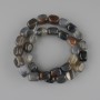 Agate Beads Brick 9–13×9–9.5 mm, 37 cm on cord