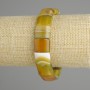 Agate Bracelet Smooth Link, 15x12mm diameter, 5-13mm+-, stretched length 18cm+-