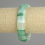 Agate Bead Bracelet smooth link, diameter 15x13mm±, length 18cm± stretch