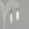 Earrings 'Baroque' Pearls 25×6, 5mm±, length 43mm±
