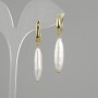 Earrings 'Baroque' Pearls 25×6, 5mm±, length 43mm±