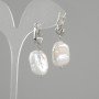 Baroque Pearl Earrings 18×15mm ±, length 40mm ±