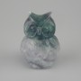 Souvenir Owl Figurine Fluorite 50x38x34mm+