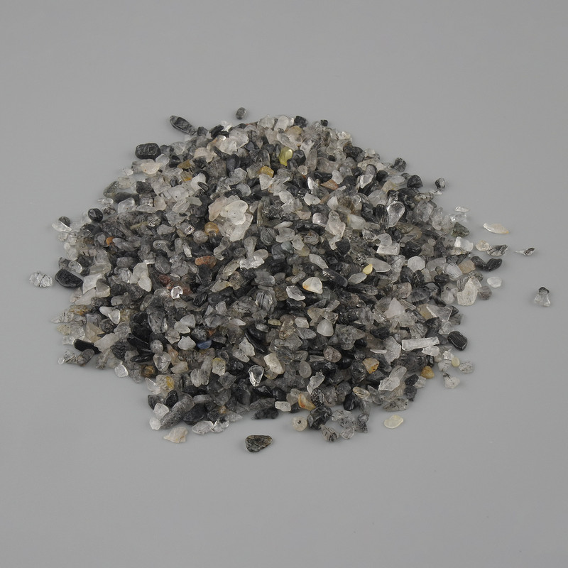 Natural Rutile Quartz 'Hair' Chip without Hole 1, 5–11×1, 5–4 mm ± packaged 100 g (per 100 g ±)