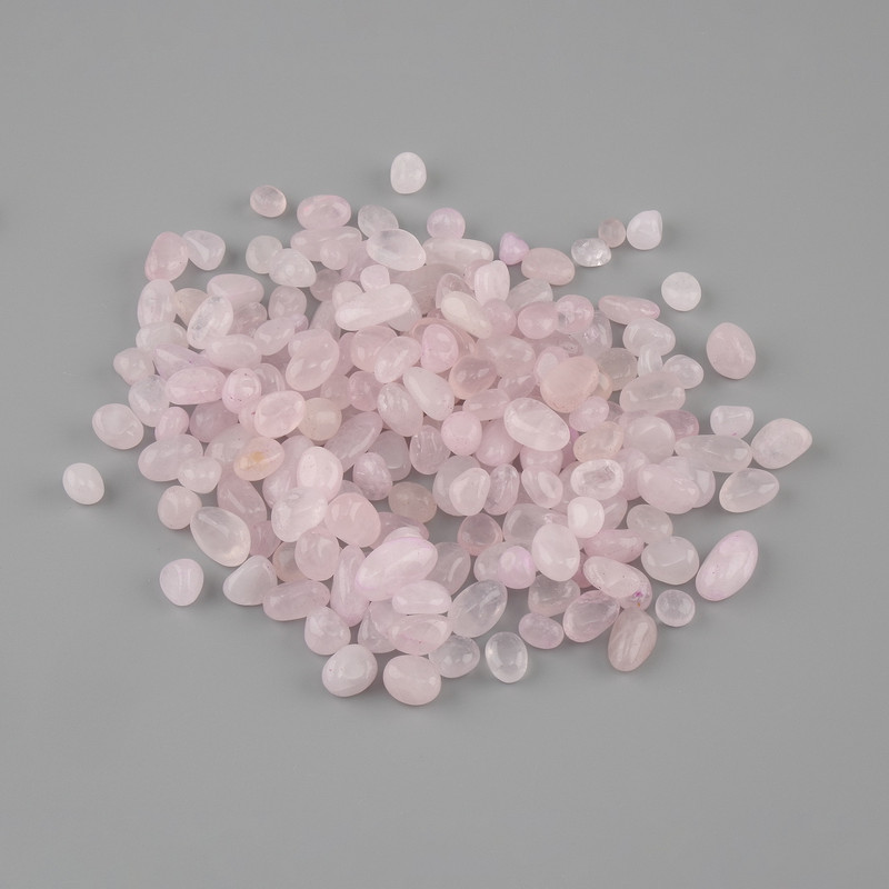 Natural Pink Quartz Tumbled Chunk Without Hole 6-15×6-8mm ± packaged 100g (per 100 g ±)
