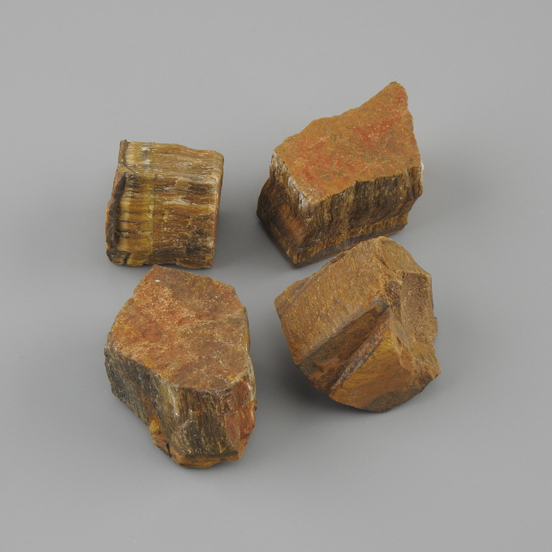 Tiger's Eye Natural Stone for Interior Use, Unpolished 26-32×14-22 mm ± packaged 100 g (Price per 100 g)