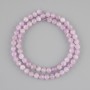 Kunzite Beads Faceted Sphere, 6mm diameter, 38cm on Thread