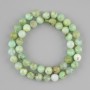 Emerald Beads, faceted round ball 8mm diameter, length 38cm on thread