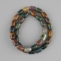 Jasper Barilo Beads, 12×8mm diameter, 39cm length on thread