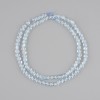 Faceted Topaz Beads Coin Shaped, 4mm diameter ±, 39cm length ± on thread