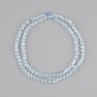 Faceted Topaz Beads Coin Shaped, 4mm diameter ±, 39cm length ± on thread
