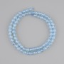 Faceted Topaz Beads, gemstone drilled grain, 5-5.5 mm diameter, 5x5 mm±, thread length 39 cm±