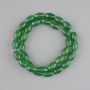 Chrysoprase bead grain-shaped beads, 12x7 mm, 5-8 mm +-, strand length 38 cm +-