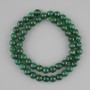 Chrysoprase Beads, faceted round beads, 8mm diameter ±, 42cm length ± on thread