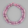 Ruby Beads faceted rondelle, 5x4mm, length 40cm on thread