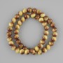 Tiger's Eye Beads (unit) smooth sphere, diameter 8mm ±, length 38cm ± on fishing line