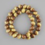 Tiger's Eye Beads (single) smooth ball, 10mm diameter +-, length 38cm+- on fishing line