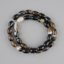 Agate Beads Grain Shape, 11.5-12×7.5-8 mm ±, 39 cm ± length on thread