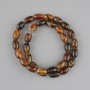 Dragon Bone Agate Beans 12x8mm, on thread length approximately 38cm