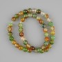 Brazilian Agate Beads smooth ball diameter 8mm +-, length 38cm+- on thread