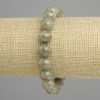 Bracelet green Apatite smooth bead, diameter 11mm±, length 18cm± stretch