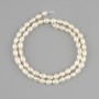 Natural freshwater pearls 5–7×4–4.5 mm on a 34 cm thread