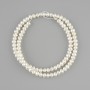 Natural freshwater pearls 4x4, 5-5mm+-, length 35cm+-