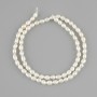 Freshwater pearls on a thread natural 4–6 mm 4–6×3.5–4 mm, length 35 cm