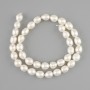 Natural freshwater pearls beads 9–11mm, 5×8, 5–9mm+-, length 39cm+-